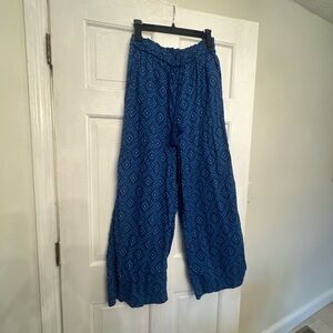 Knox Rose blue Geometric Wide Leg Pants